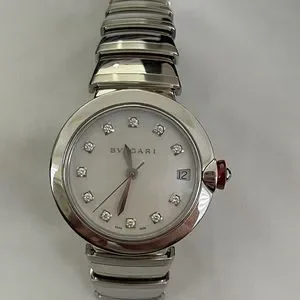 Bulgari Diamond LVCEA Watch 33mm Authentic-New/Never Used Bulgari Lvcea 18K Rose Gold 33mm Diamond Automatic Ladies  main image 2